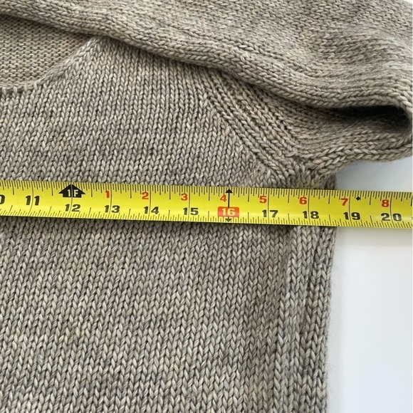 Soft Surroundings Tan Scoopneck Long-sleeve Wool Blend Sweater Tunic Size Medium - Picture 5 of 5